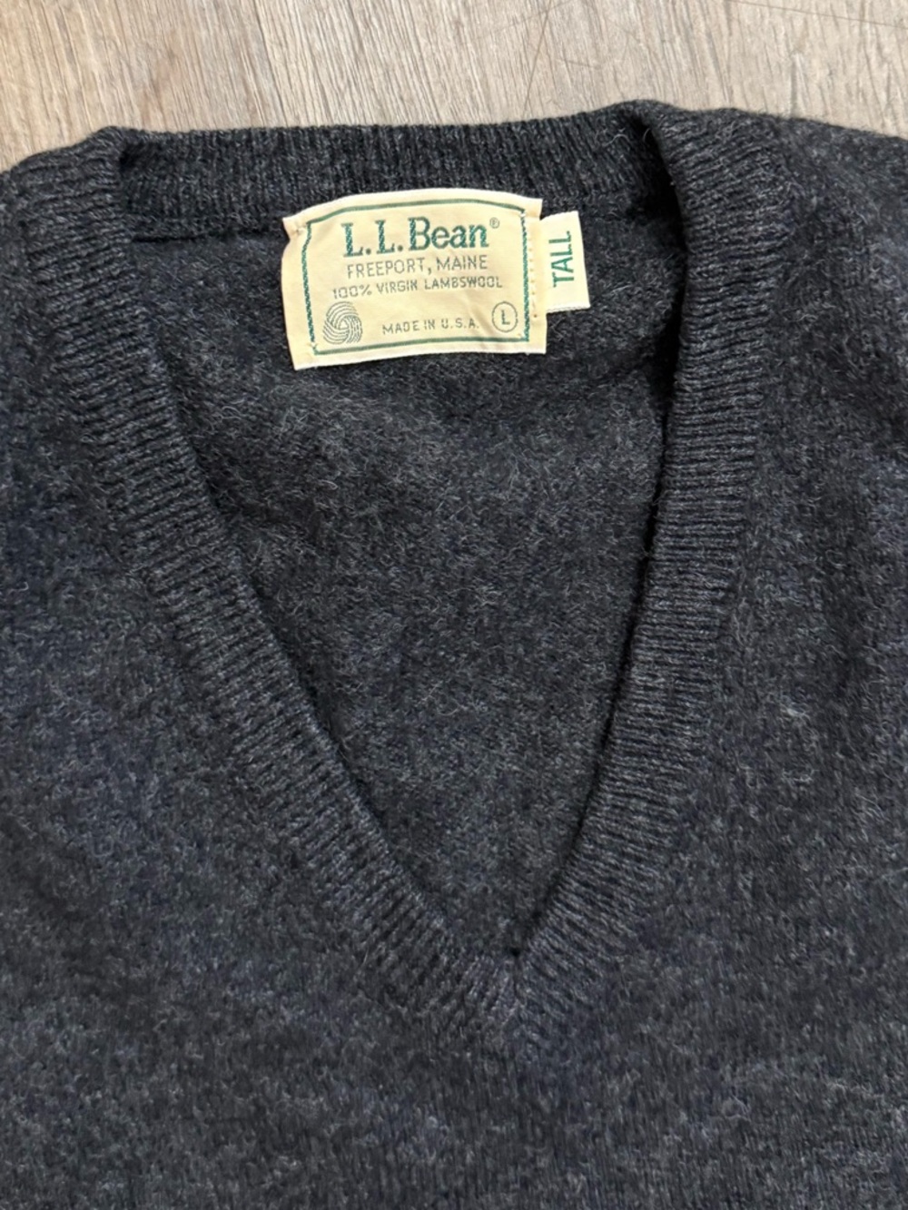 VTG L.L. Bean • Virgin Lambswool Sweater Vest - Picture 5 of 8
